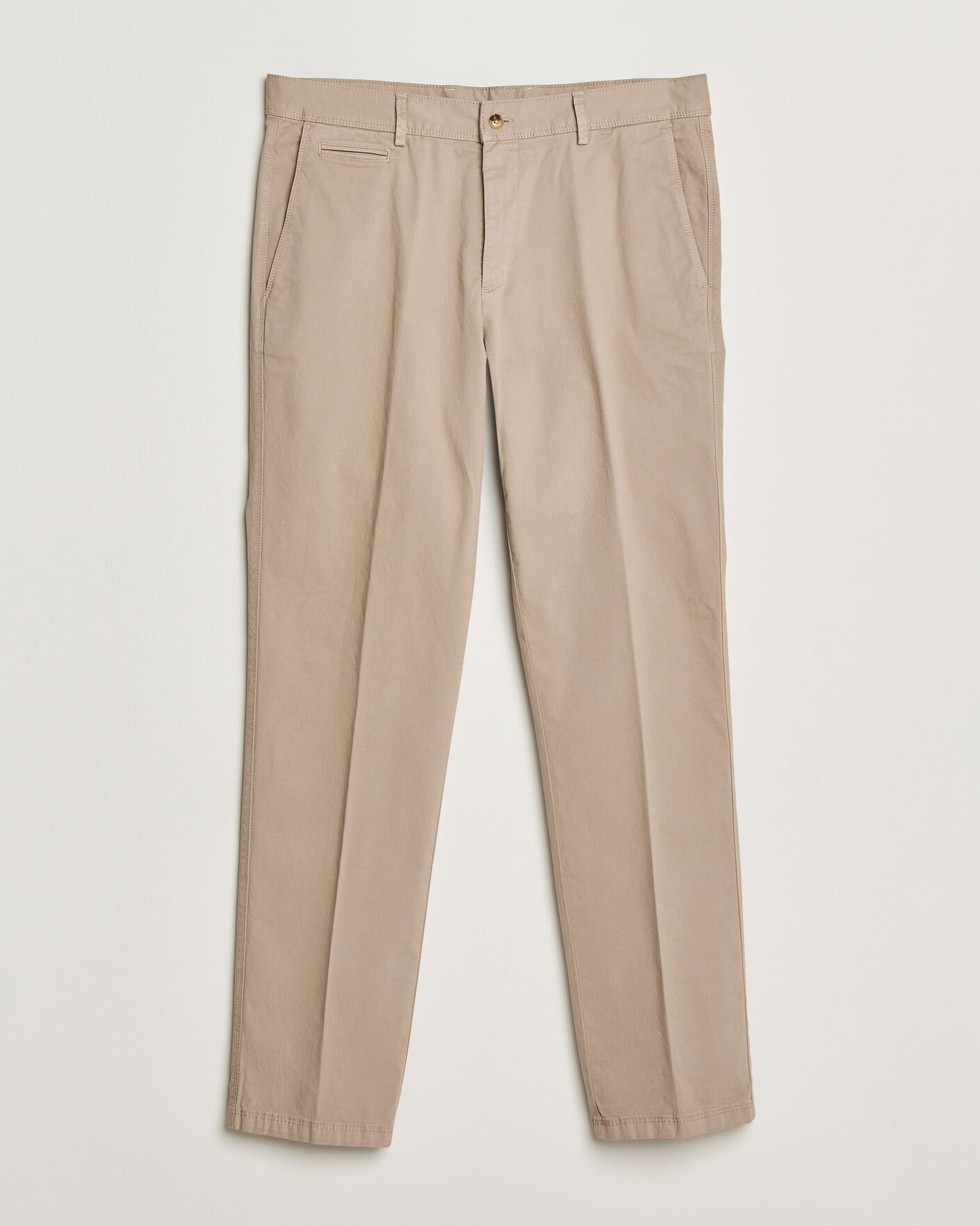 Herr | Byxor | Oscar Jacobson | Danik Cotton Trousers Beige