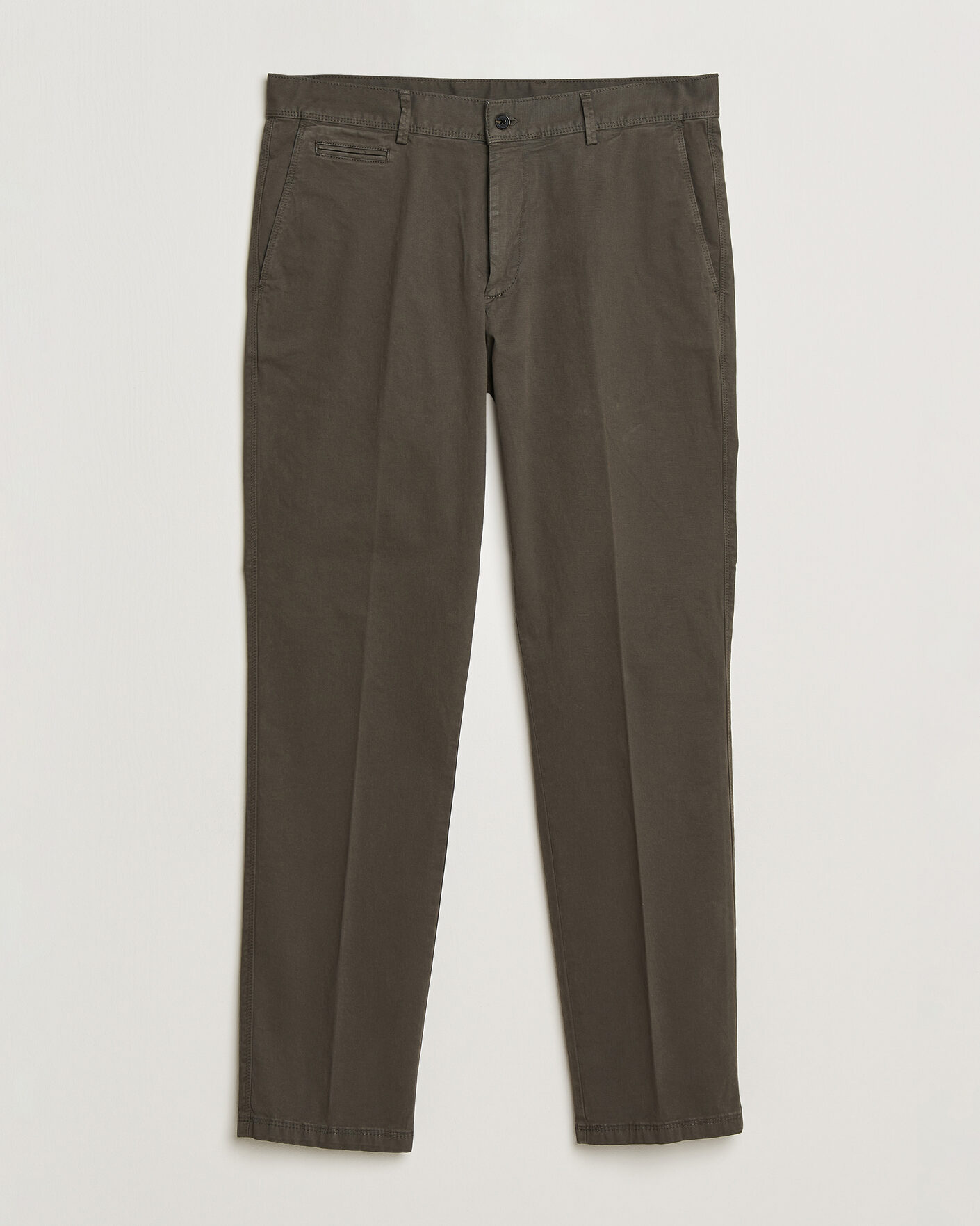 Herr | Byxor | Oscar Jacobson | Danik Cotton Trousers Olive