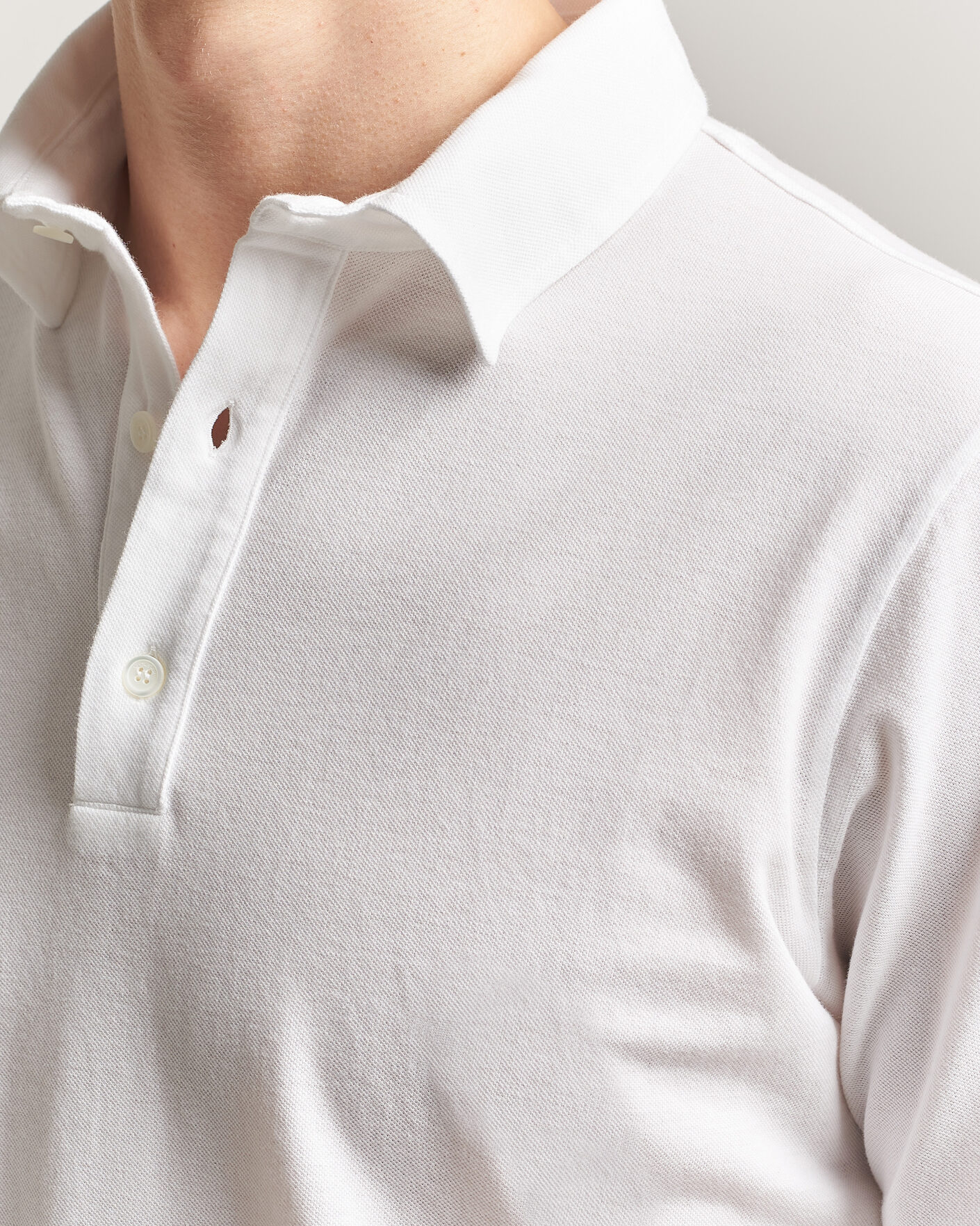 Herr | Pikéer | Zanone | Soft Cotton Piquet Polo White