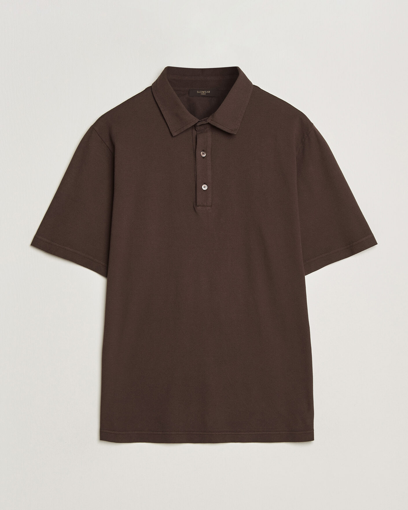 Herr | Pikéer | Zanone | Soft Cotton Piquet Polo Chocolate