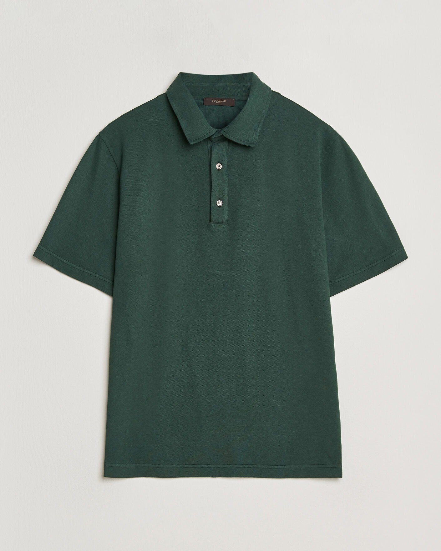 Herr | Pikéer | Zanone | Soft Cotton Piquet Polo Dark Green