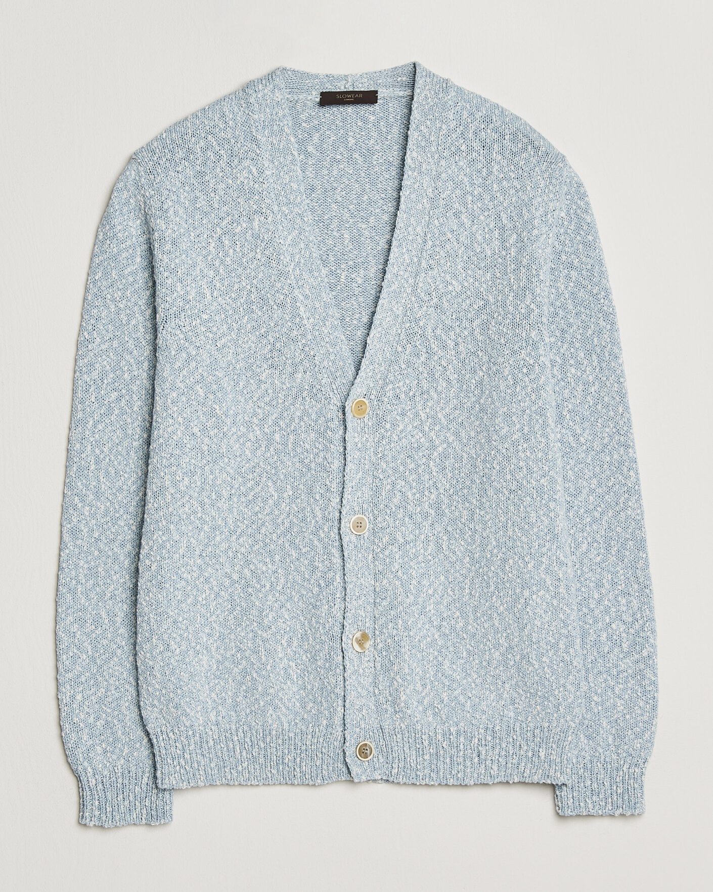 Herr | Tröjor | Zanone | Mouline Cardigan Sky Blue