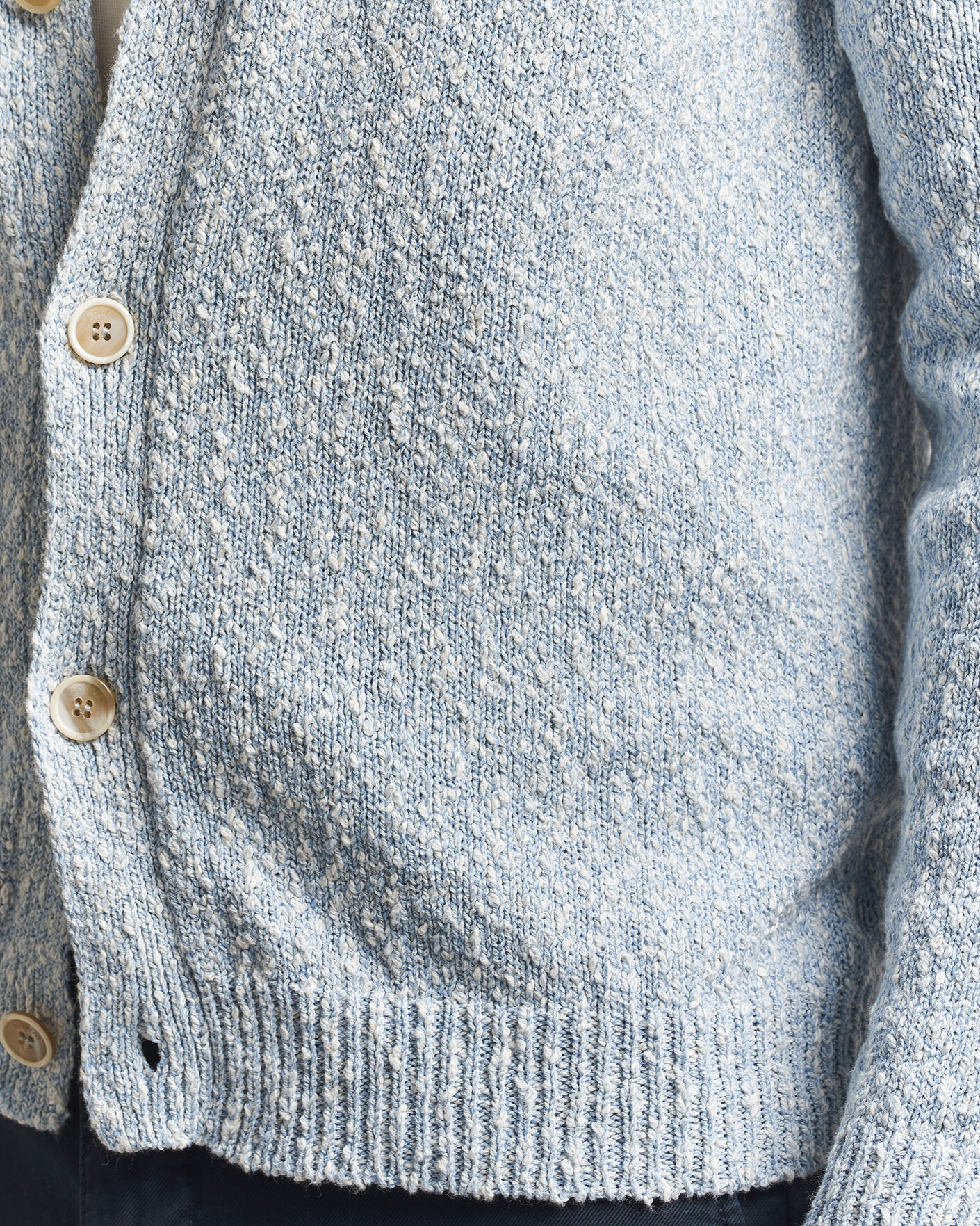 Herr | Tröjor | Zanone | Mouline Cardigan Sky Blue