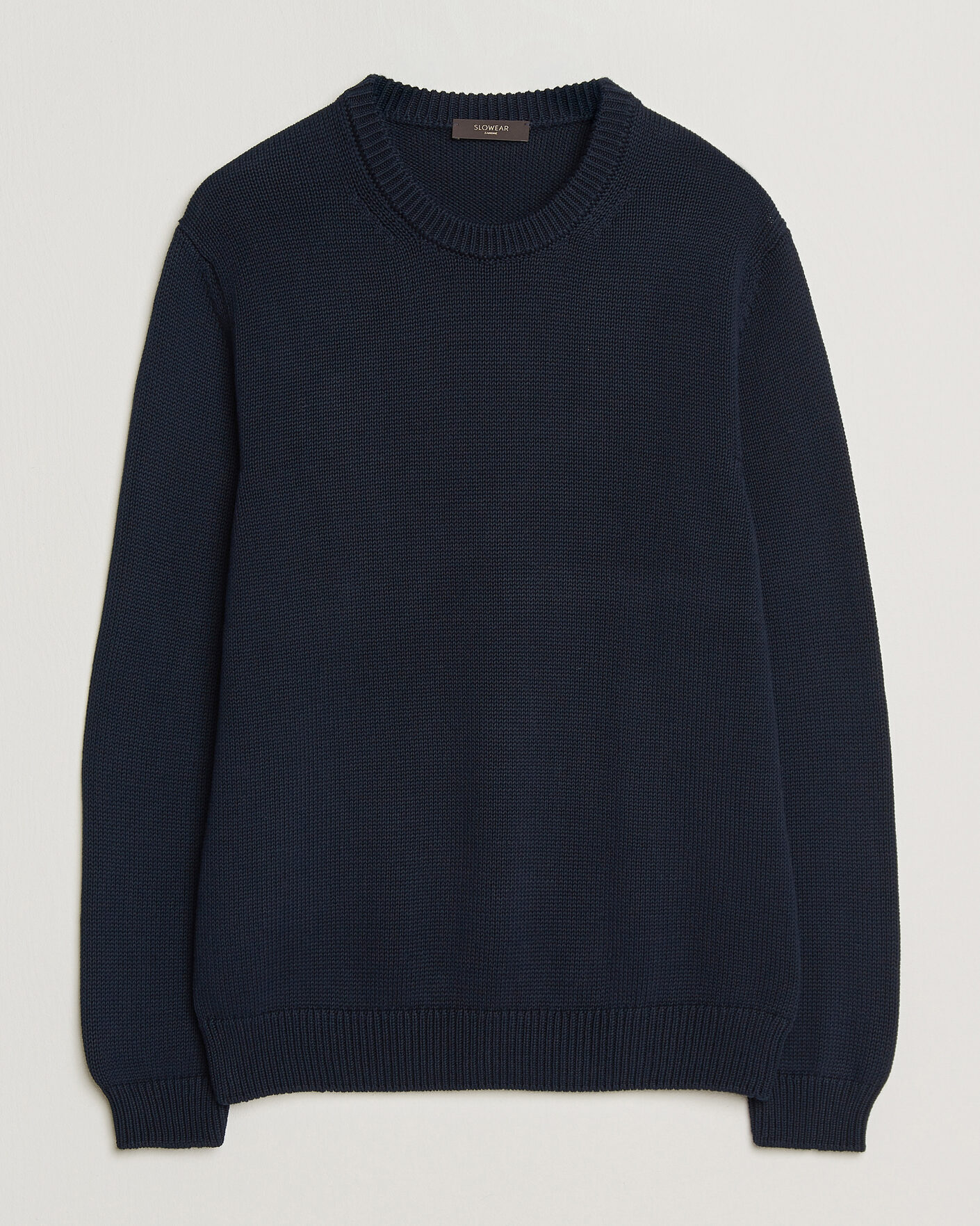 Herr | Tröjor | Zanone | Soft Cotton Crew Neck Sweater Navy