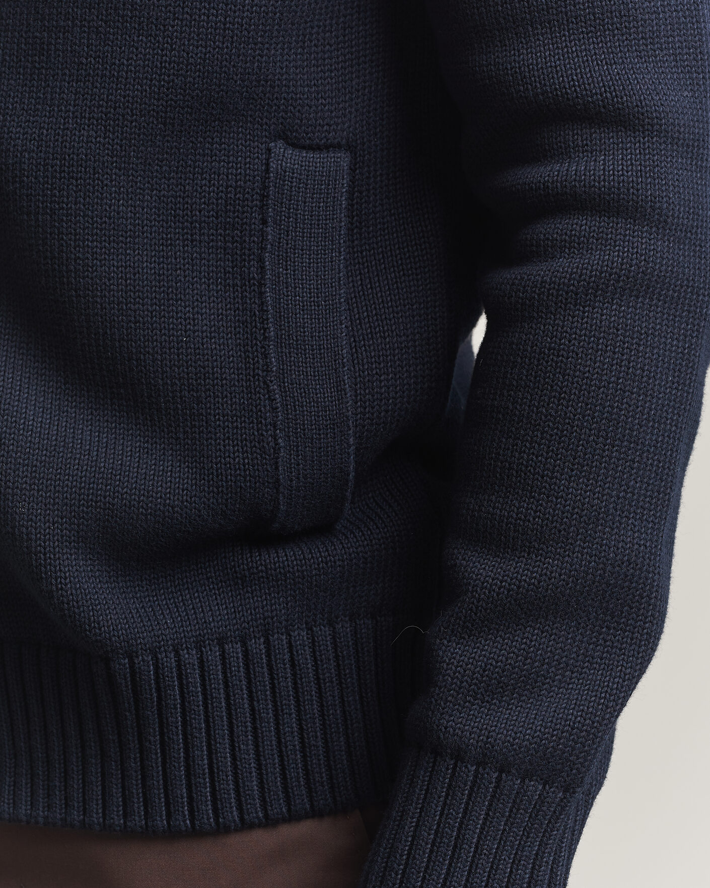 Herr | Tröjor | Zanone | Soft Cotton Chioto Cardigan Navy