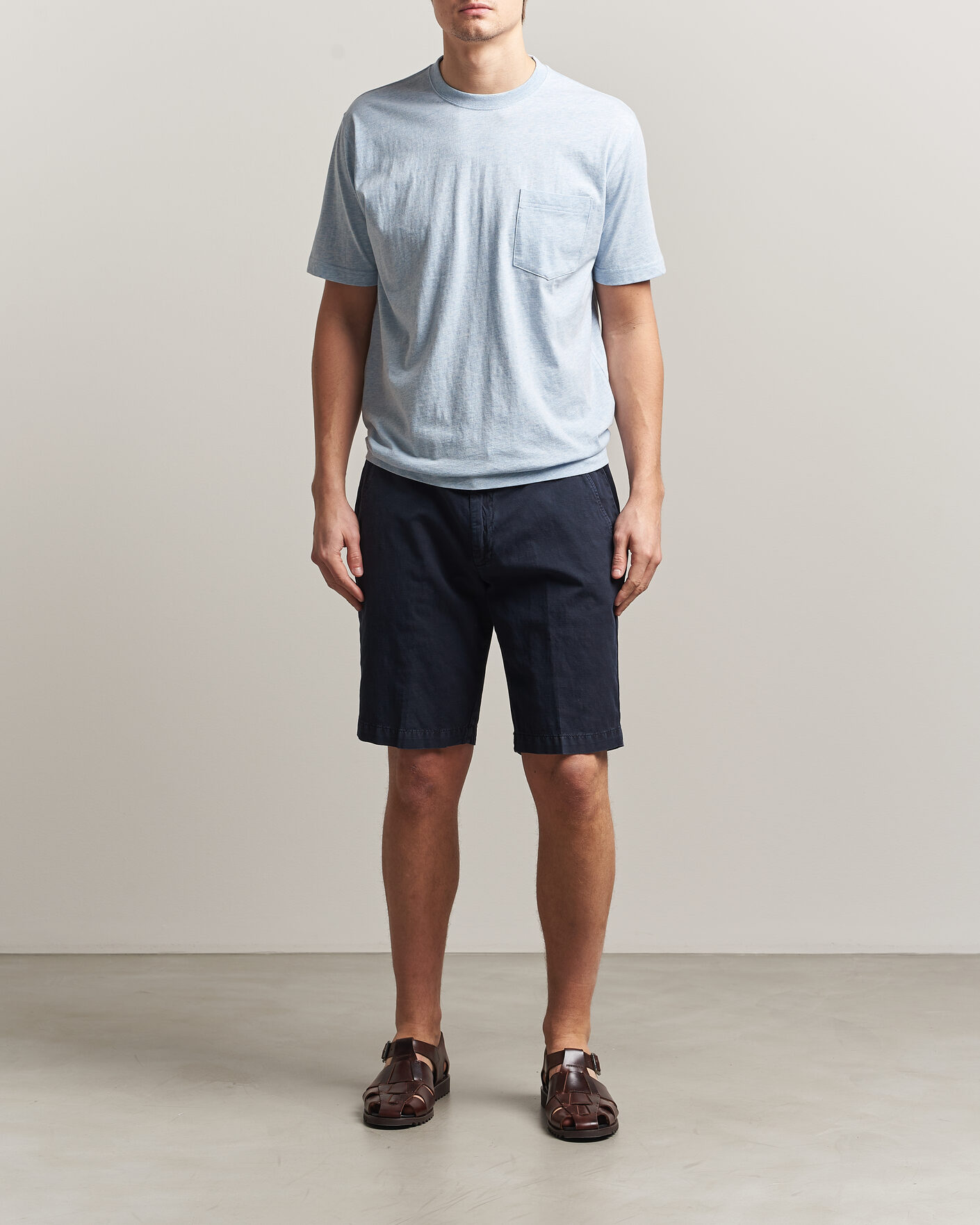 Herr | T-Shirts | BEAMS PLUS | Pocket Tee Sax Blue