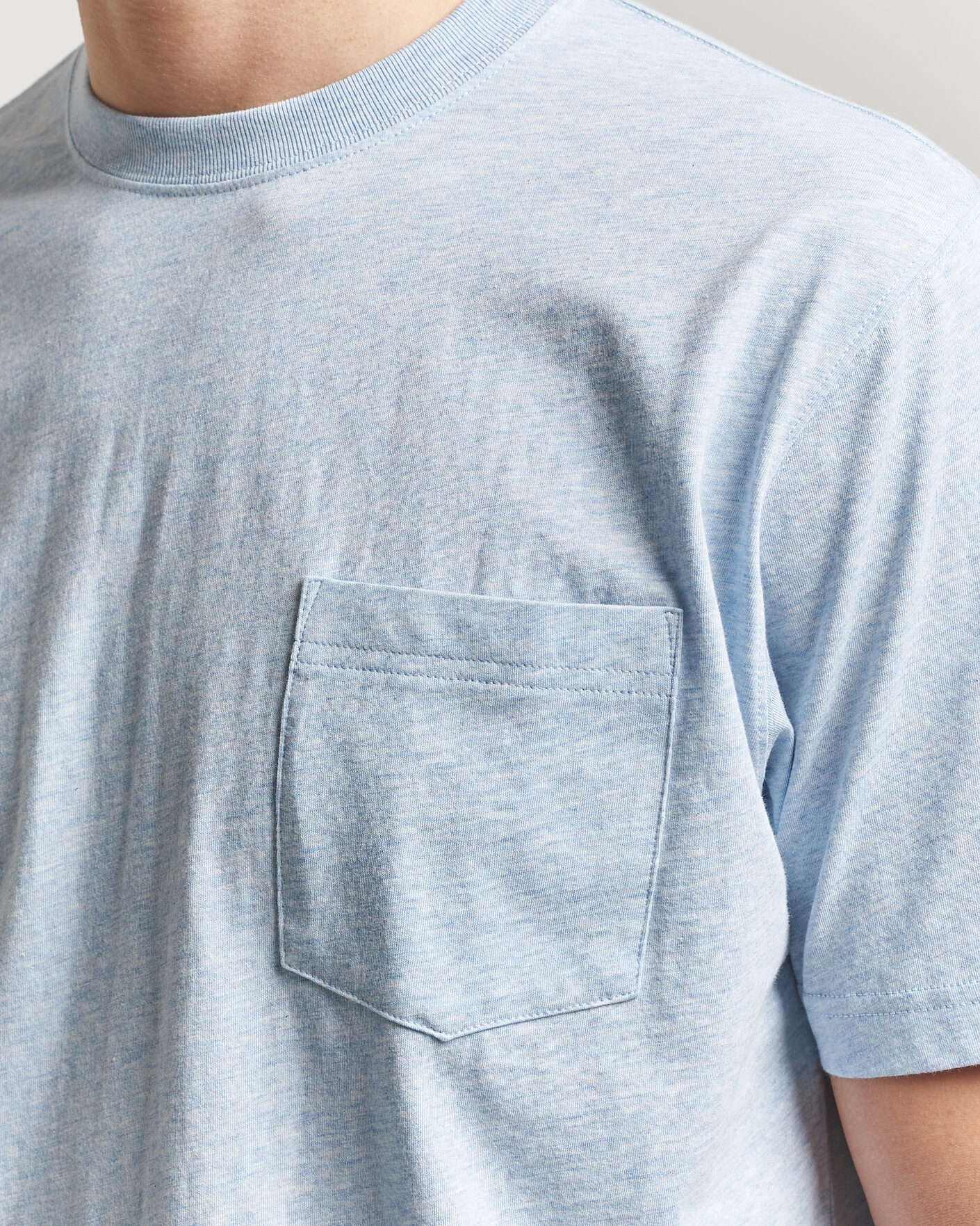 Herr | T-Shirts | BEAMS PLUS | Pocket Tee Sax Blue