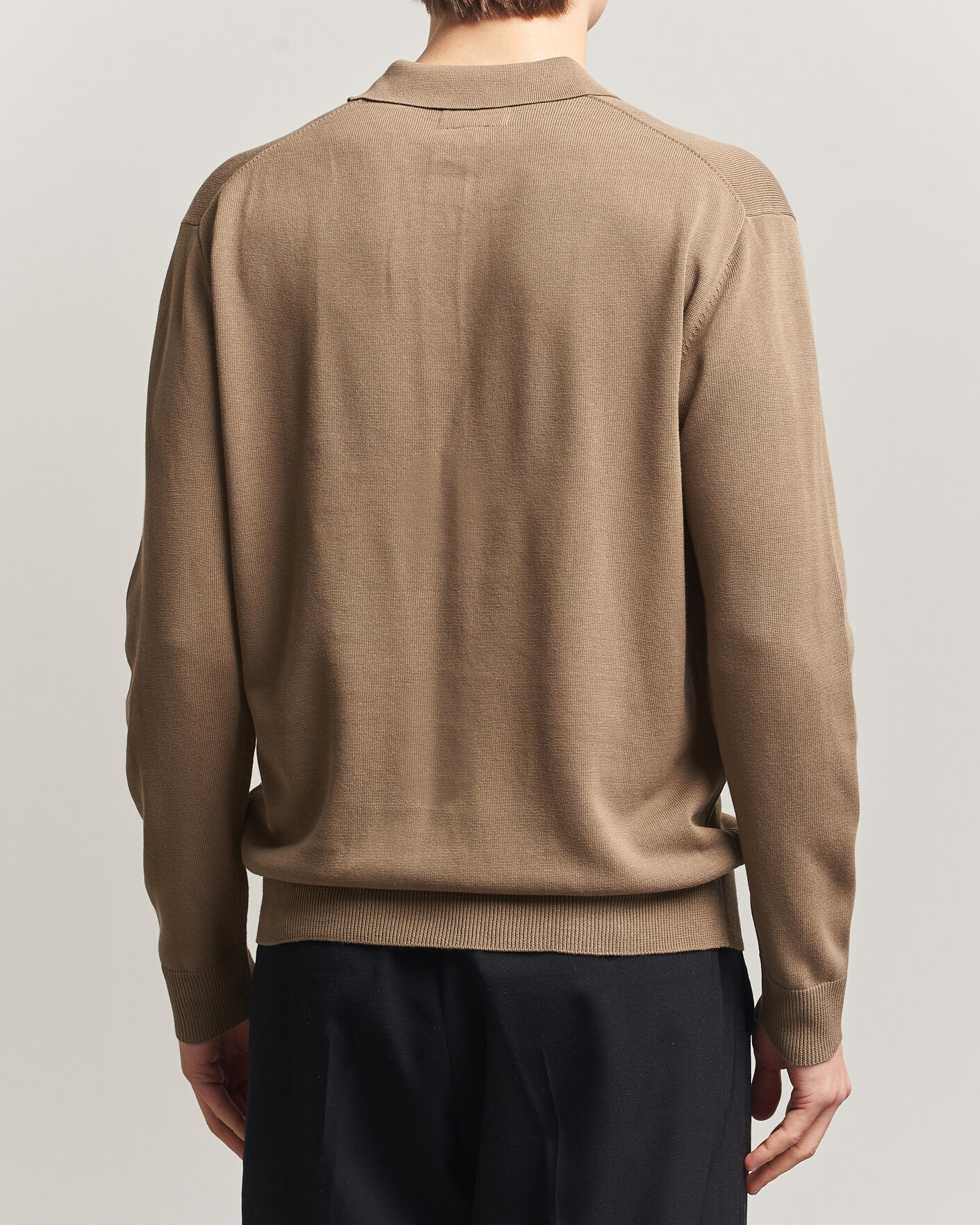 Herr | Pikéer | BEAMS PLUS | Long Sleeve 12G Knit Polo Mocha