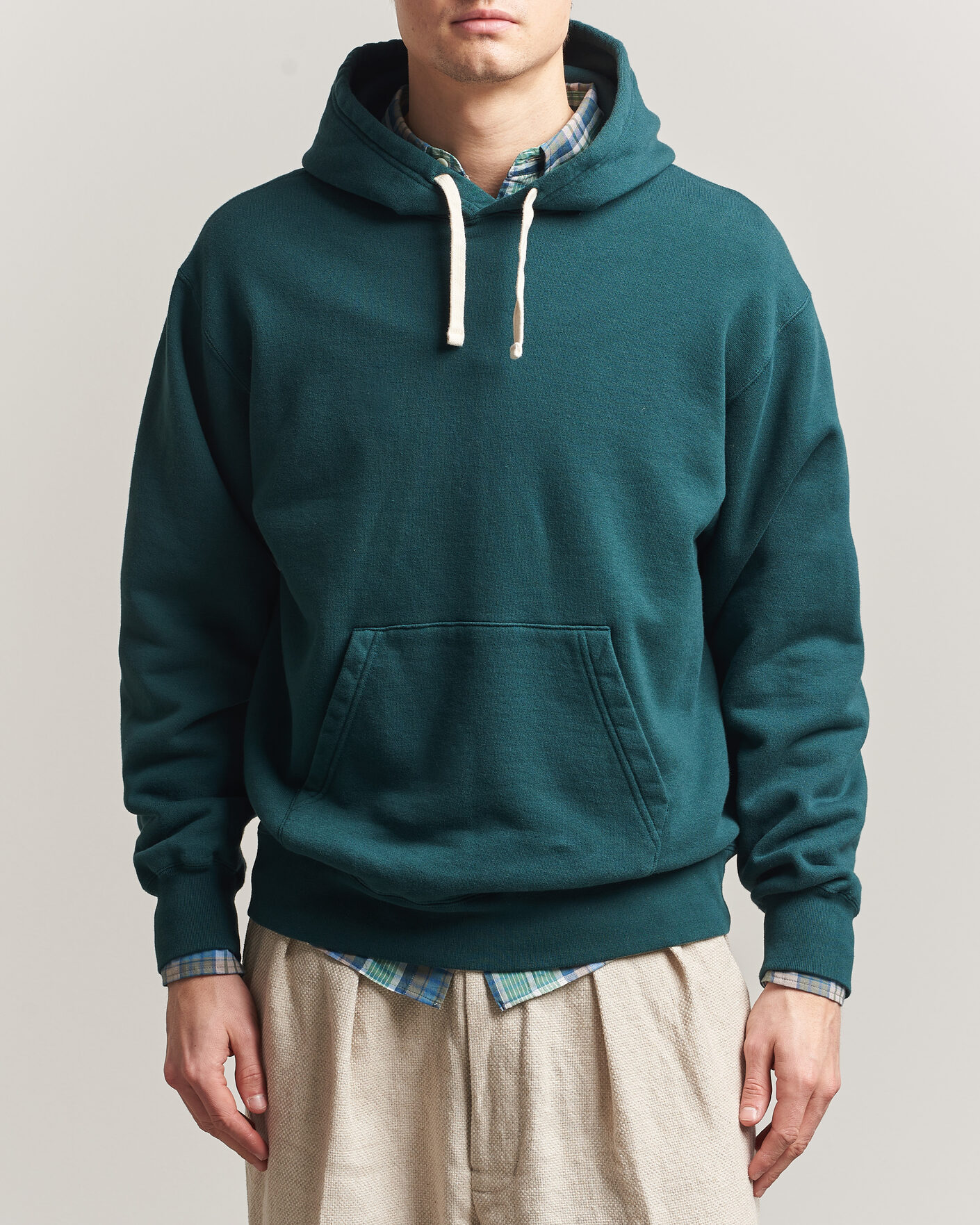 Herr | Tröjor | BEAMS PLUS | Hooded Sweat Pullover Dark Green
