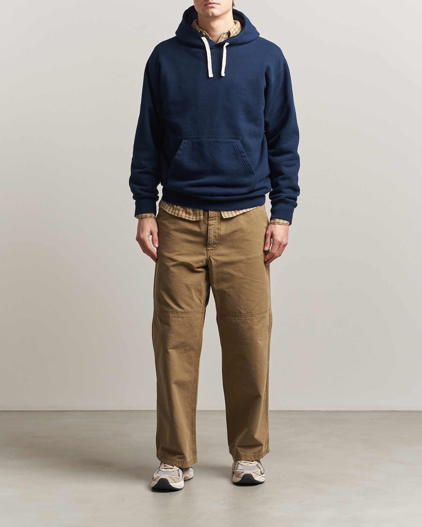 Herr | Tröjor | BEAMS PLUS | Hooded Sweat Pullover Navy