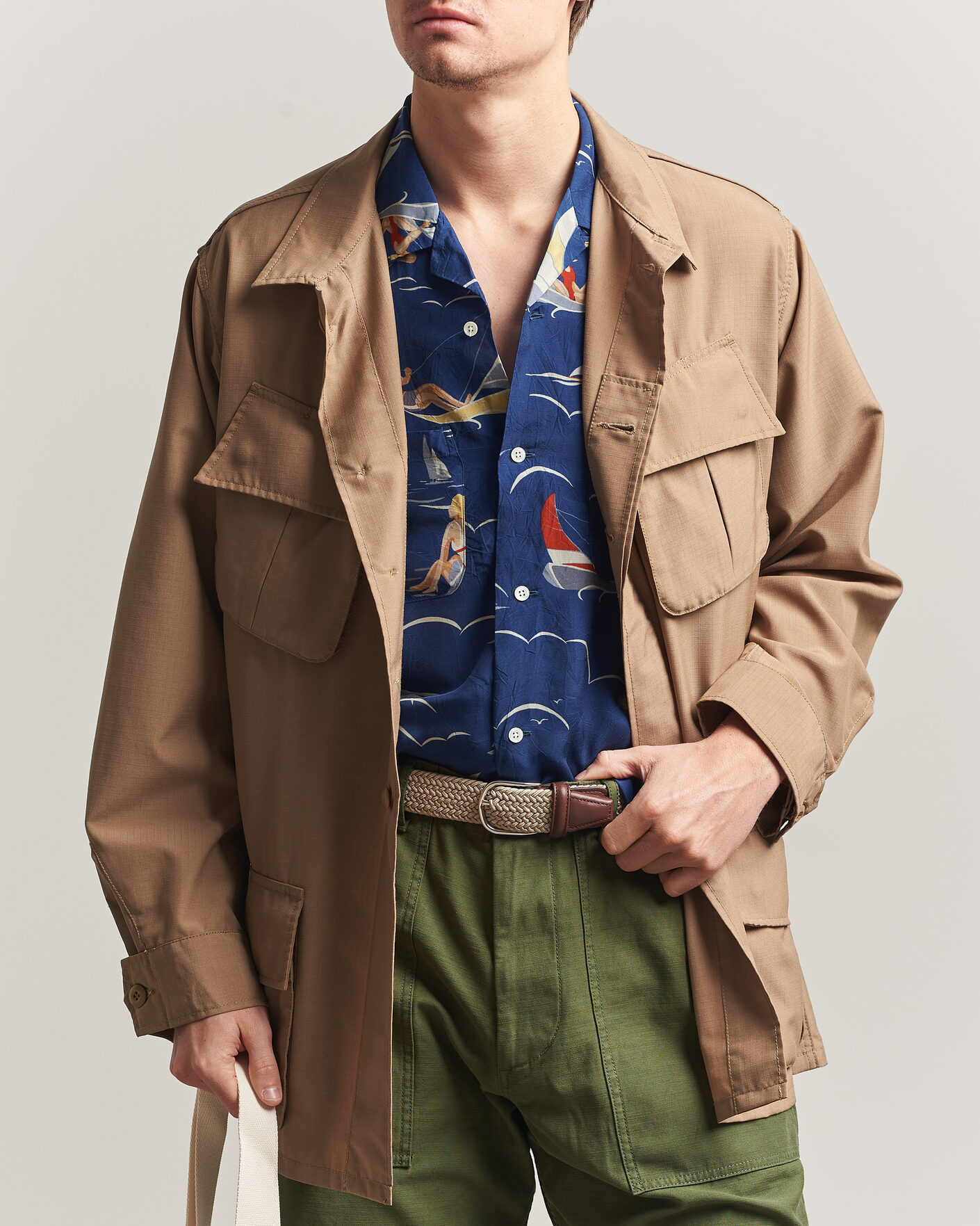 Herr | Jackor | BEAMS PLUS | MIL Fatigue Jacket Khaki