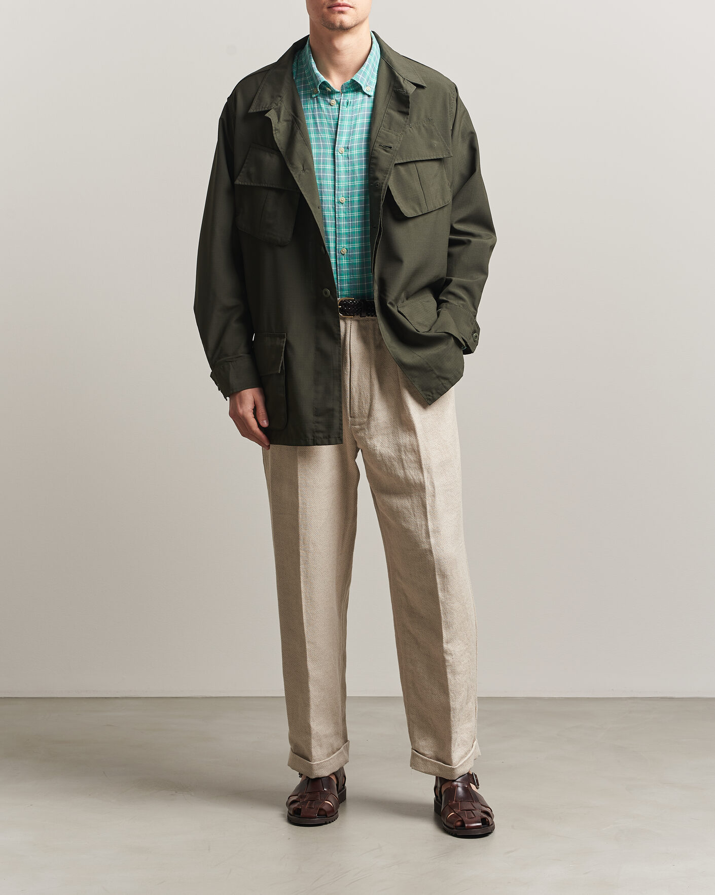 Herr | Jackor | BEAMS PLUS | MIL Fatigue Jacket Olive