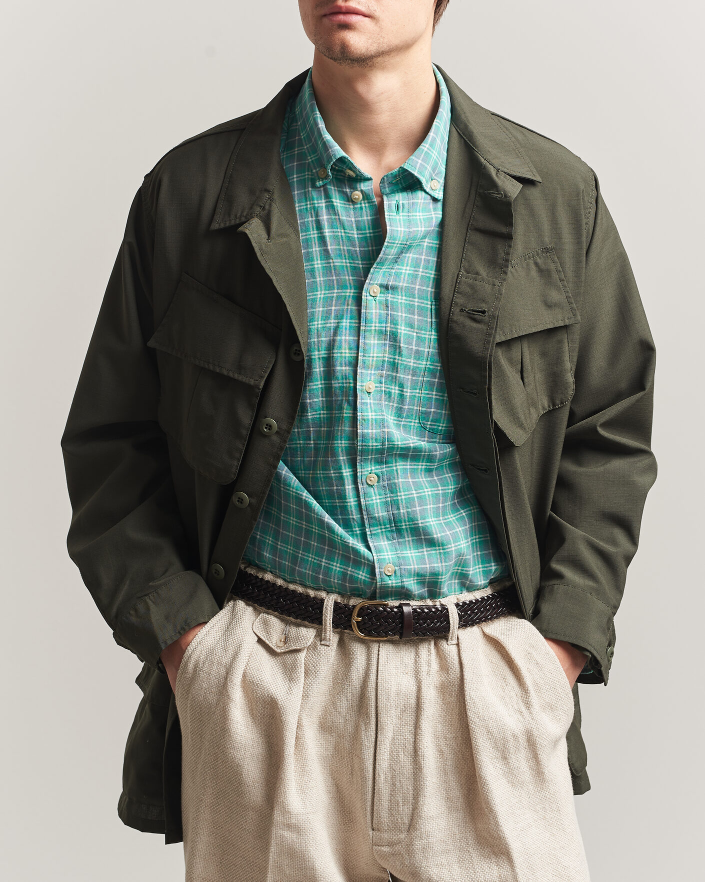 Herr | Jackor | BEAMS PLUS | MIL Fatigue Jacket Olive