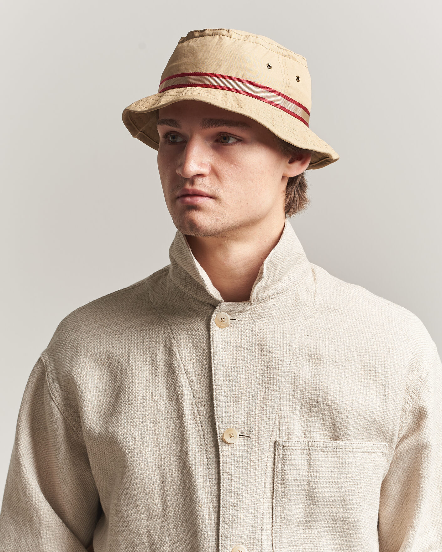 Herr | Hattar & kepsar | BEAMS PLUS | Pork Pie Hat Beige