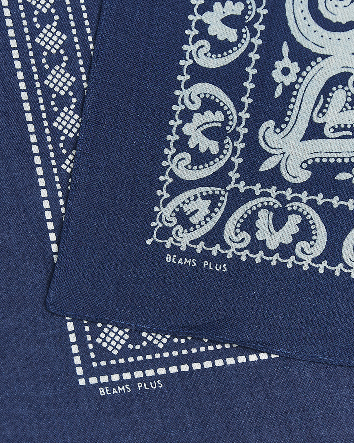 Herr | Näsdukar | BEAMS PLUS | 2-Pack Bandana Indigo Blue