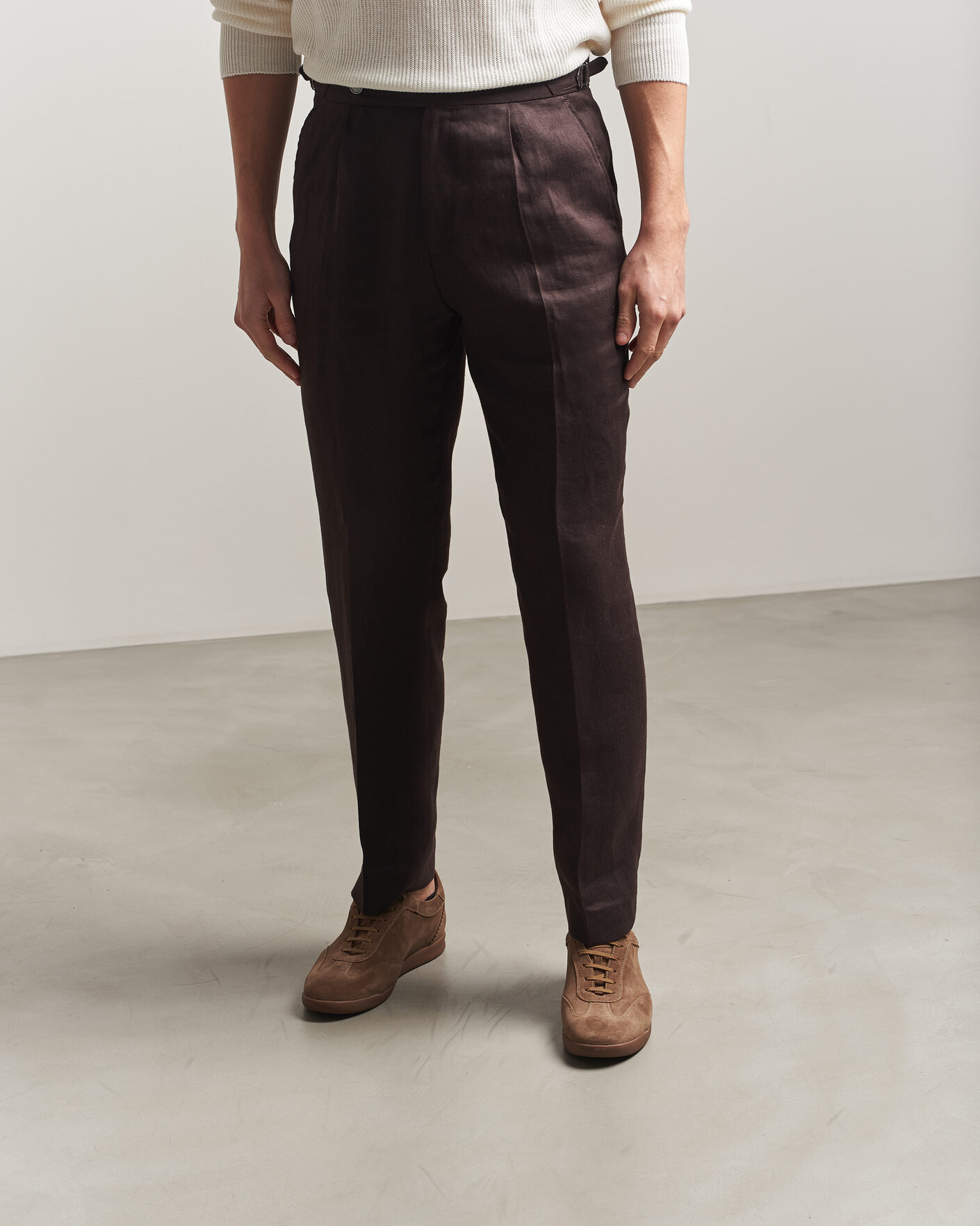 Herr | Sneakers | Loake Shoemakers | Loake 1880 Mayfair Suede Dress Sneaker Flint