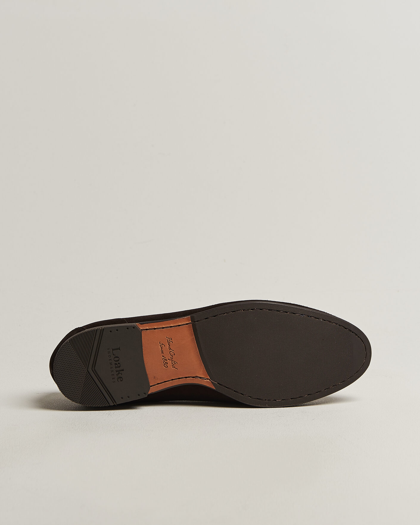 Herr | Loafers | Loake 1880 | Belgrave Suede Belgian Loafer Dark Brown