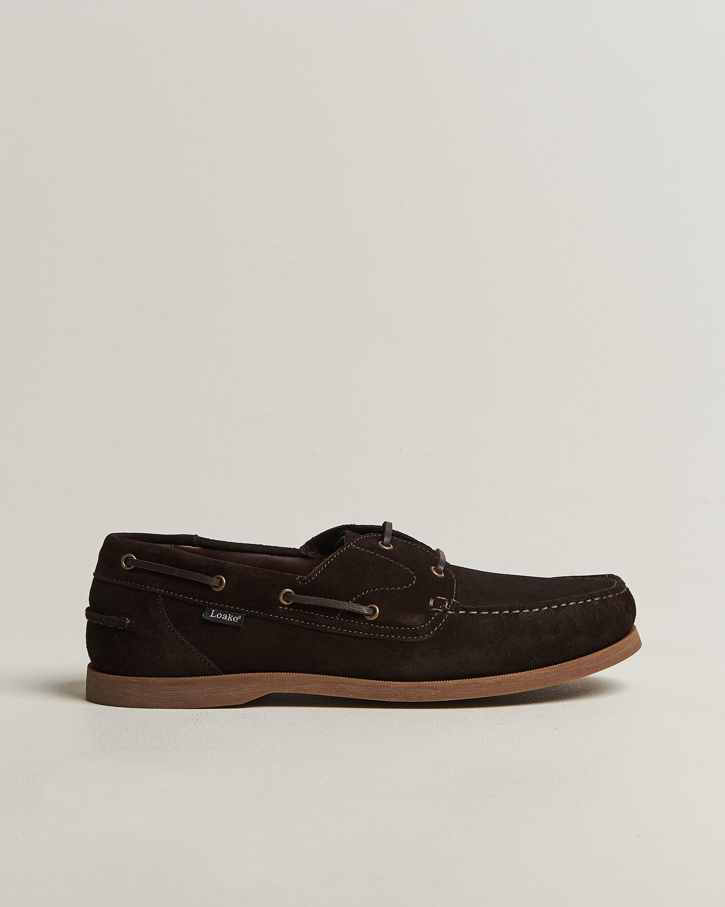Herr | Seglarskor | Loake 1880 | Padstow Suede Boat Shoe Dark Brown