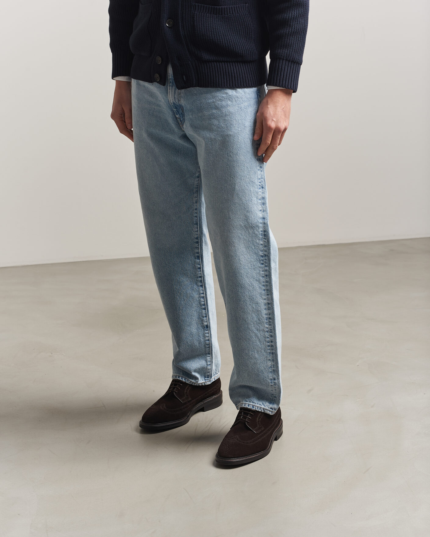 Herr | Derbys | Loake Shoemakers | Loake 1880 Sovereign Longwing Suede Derby Dark Brown