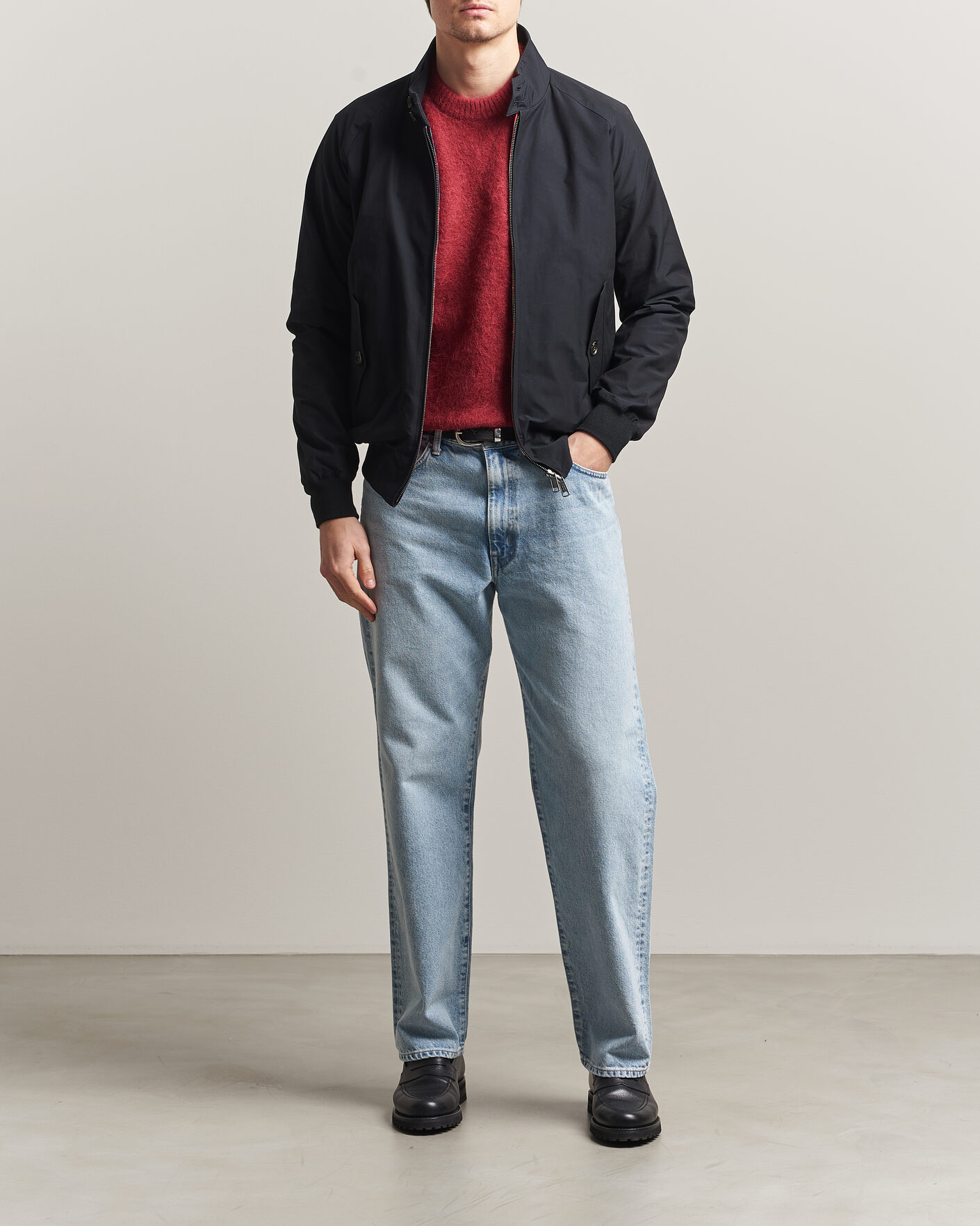 Herr | Jackor | Baracuta | G9 Original Harrington Jacket Dark Navy