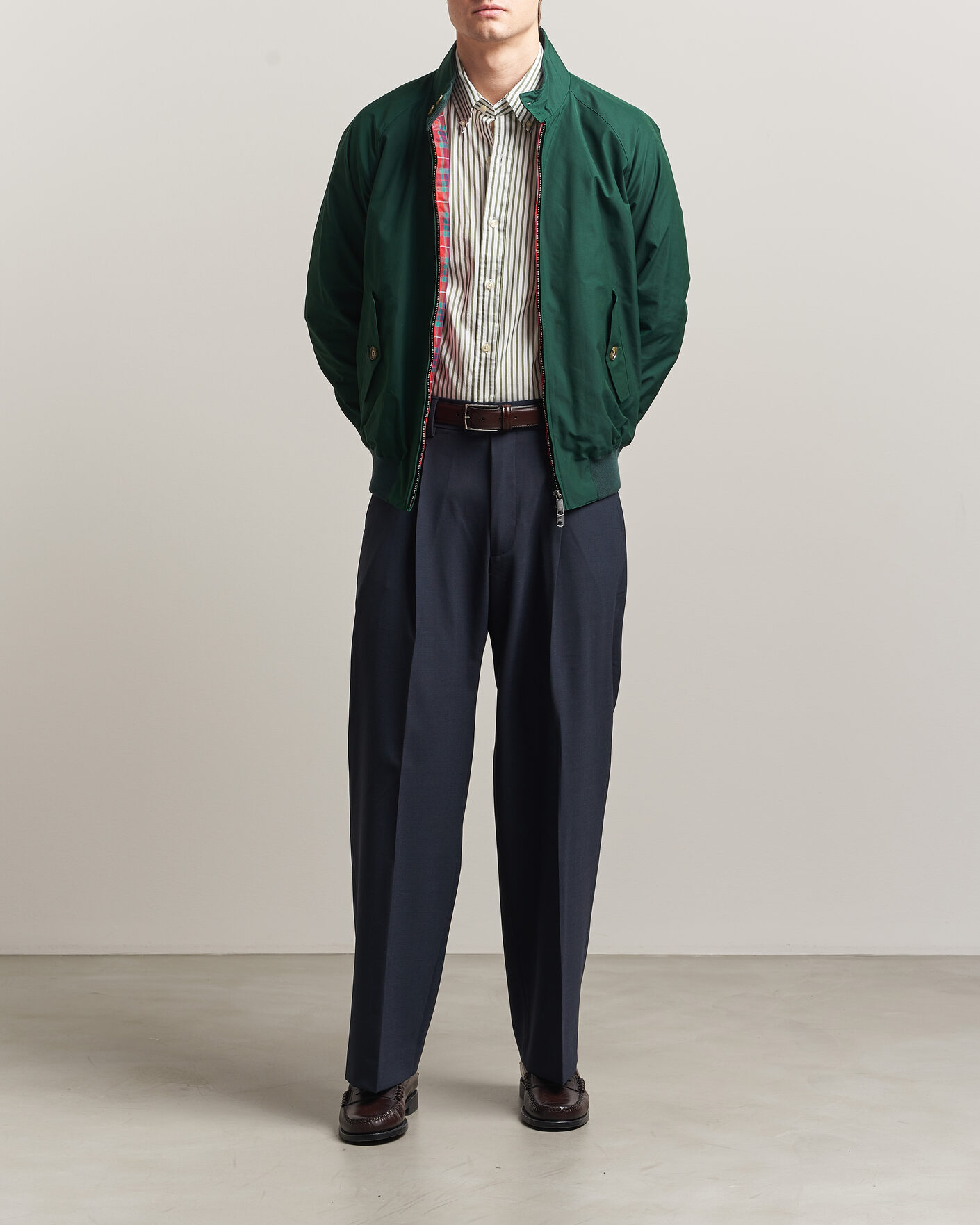 Herr | Jackor | Baracuta | G9 Original Harrington Jacket Racing Green