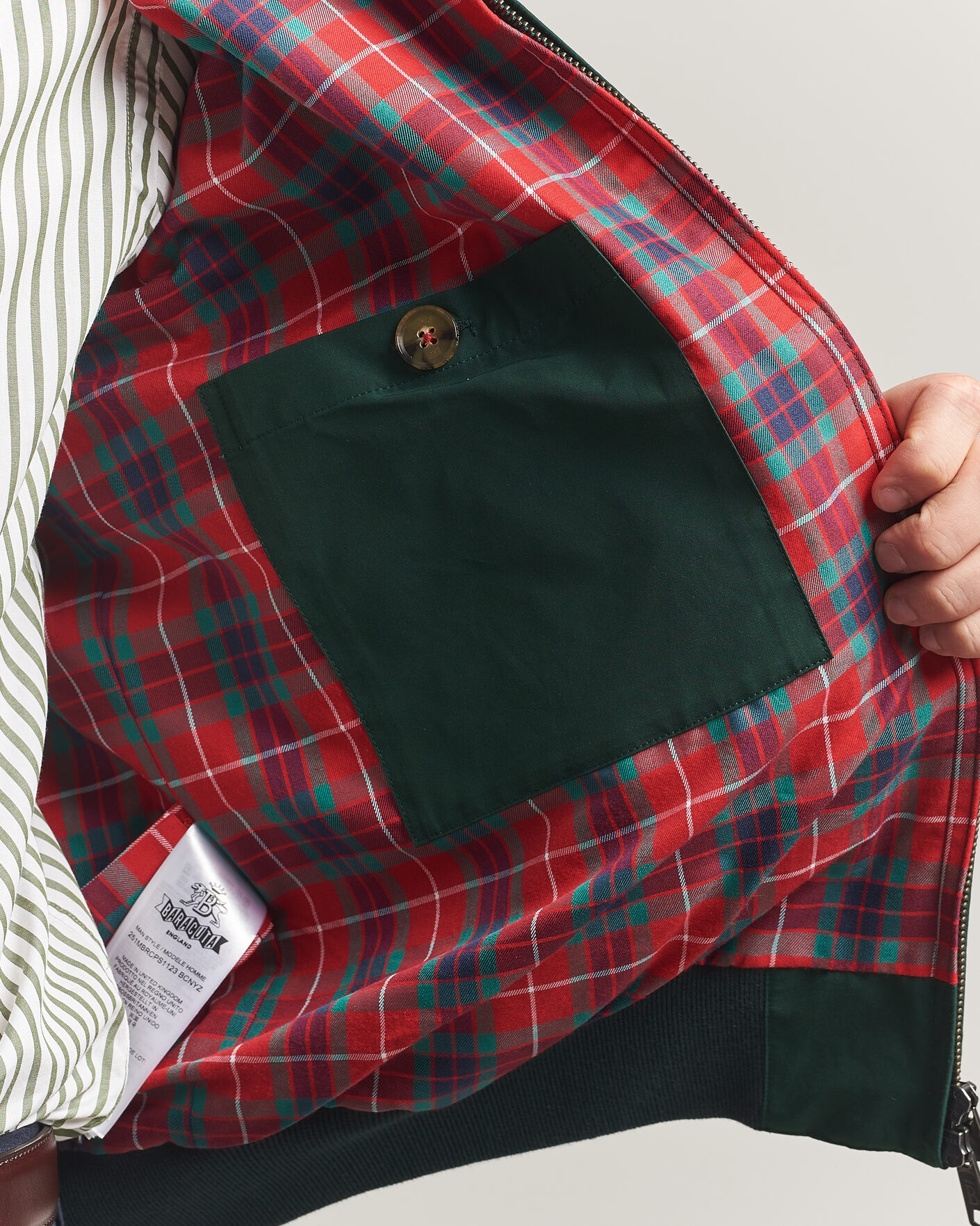 Herr | Jackor | Baracuta | G9 Original Harrington Jacket Racing Green