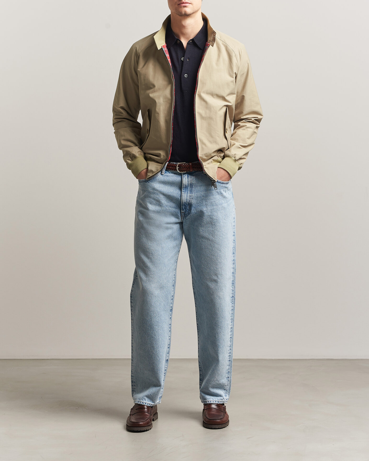 Herr | Jackor | Baracuta | G9 Original Harrington Jacket Natural