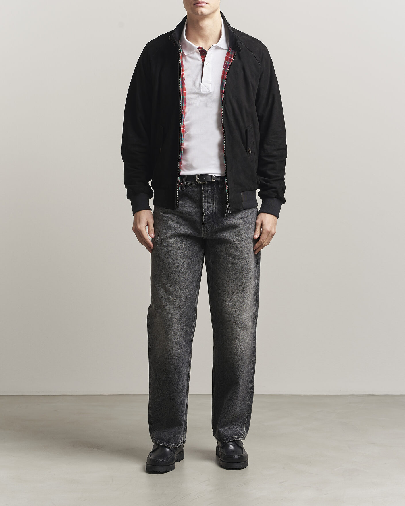 Herr | Jackor | Baracuta | G9 Suede Jacket Black