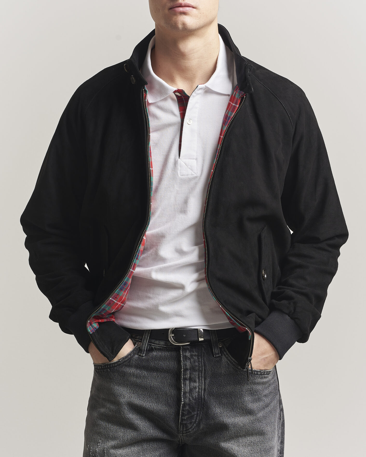 Herr | Jackor | Baracuta | G9 Suede Jacket Black