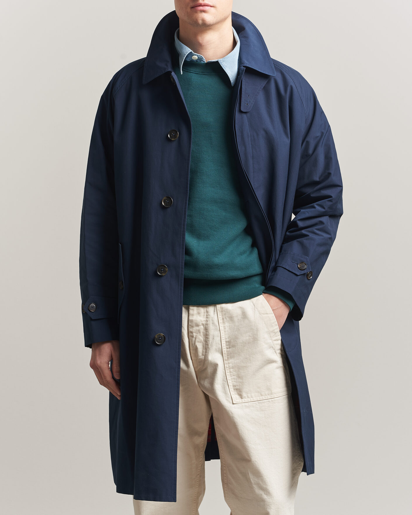 Herr | Jackor | Baracuta | G12 Original Cloth Coat Navy