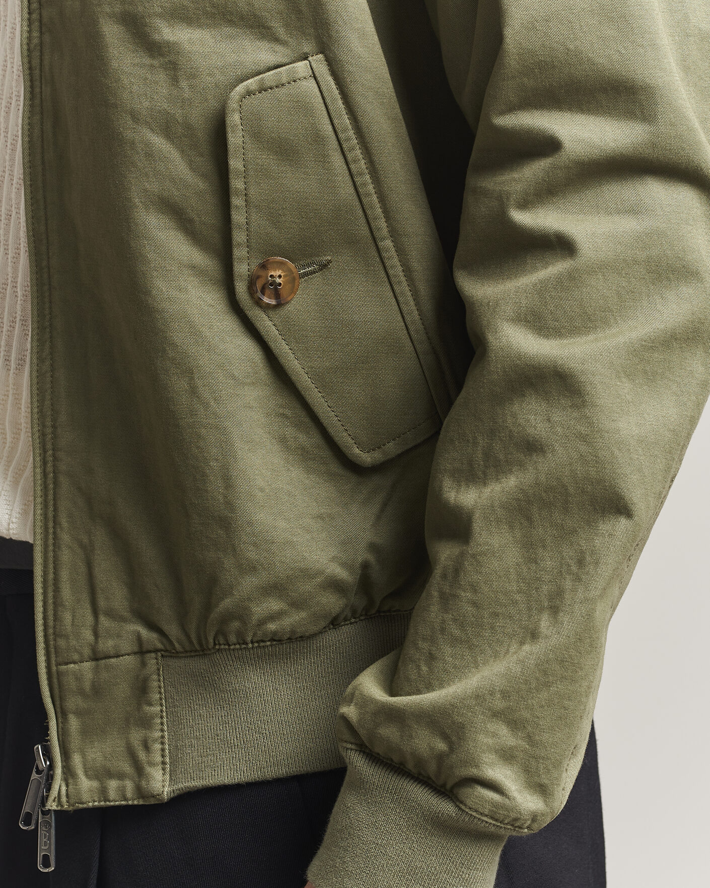 Herr | Jackor | Baracuta | G9 Washed Cotton Twill Jacket Lichen Green