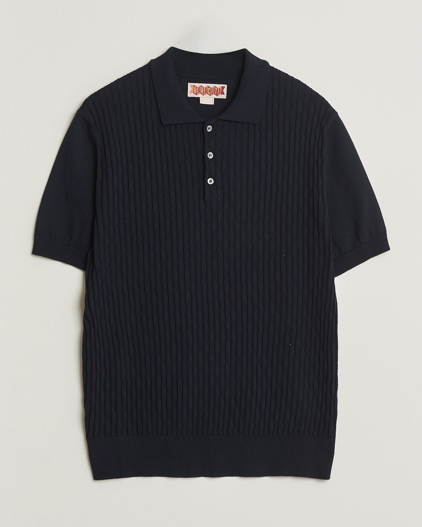 Herr | Pikéer | Baracuta | Pattern Stich Polo Navy