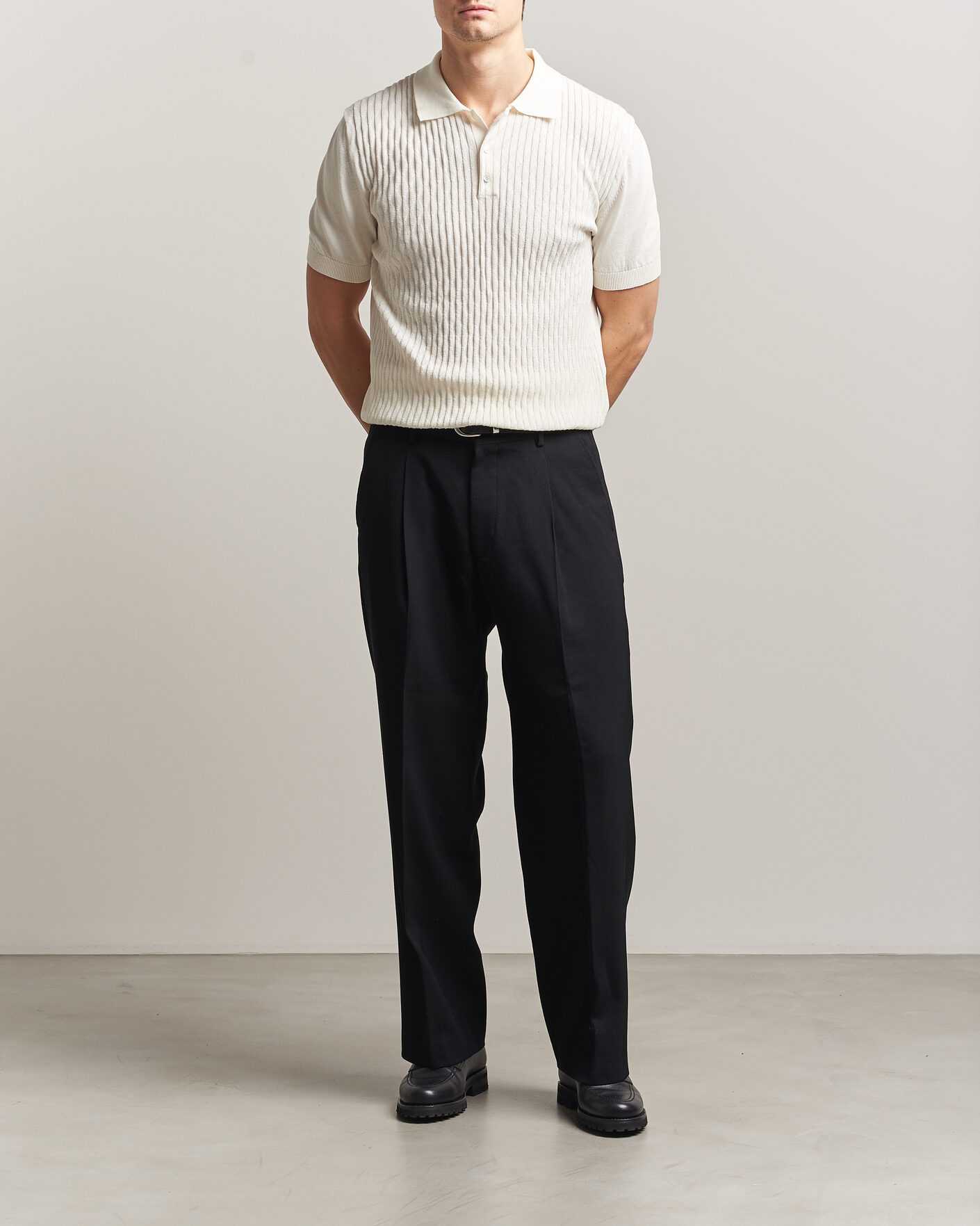 Herr | Pikéer | Baracuta | Pattern Stich Polo Off White