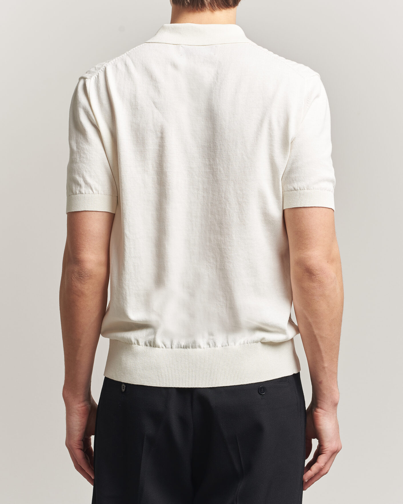 Herr | Pikéer | Baracuta | Pattern Stich Polo Off White