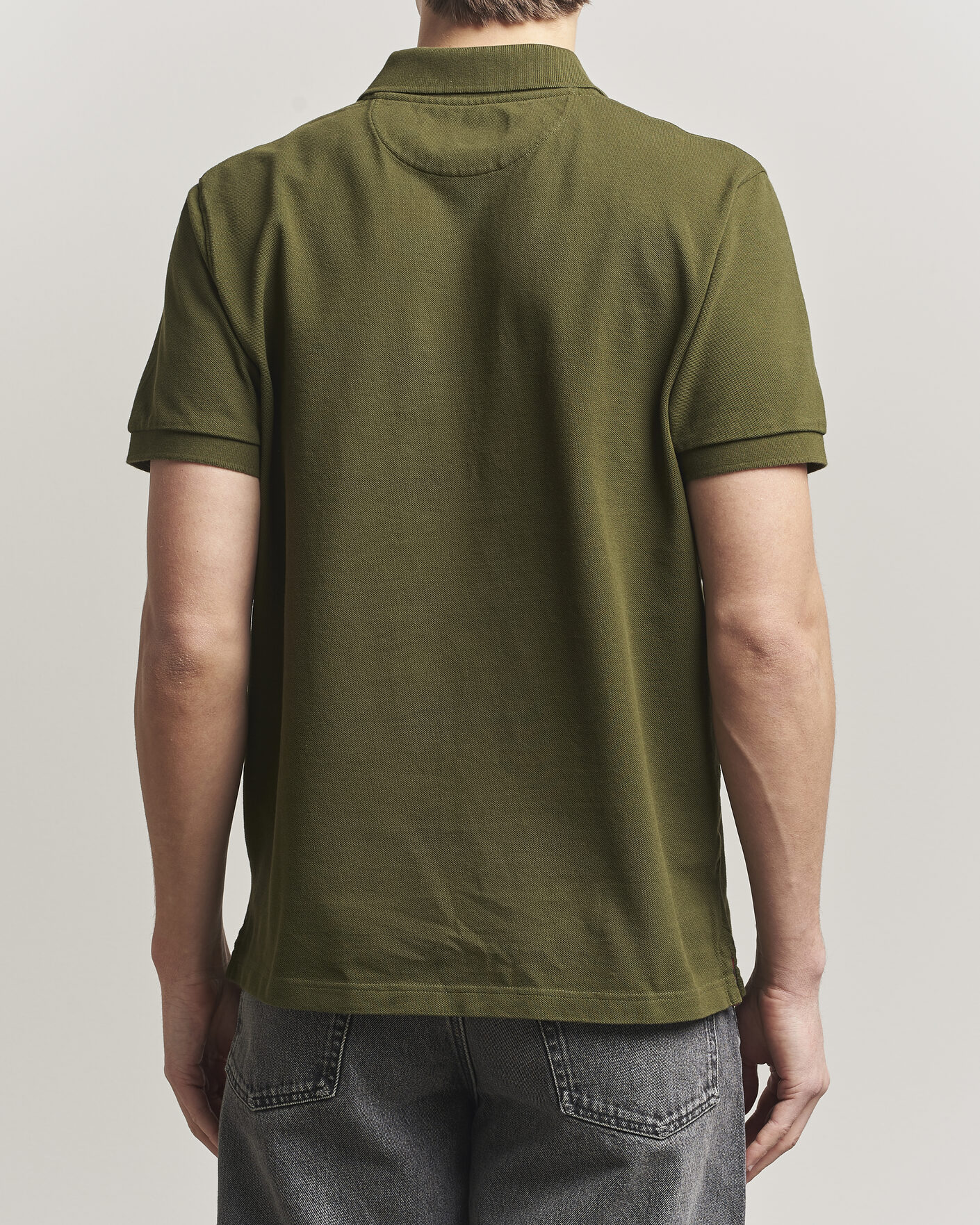 Herr | Pikéer | Baracuta | Tartan Placket Piquet Polo Beech