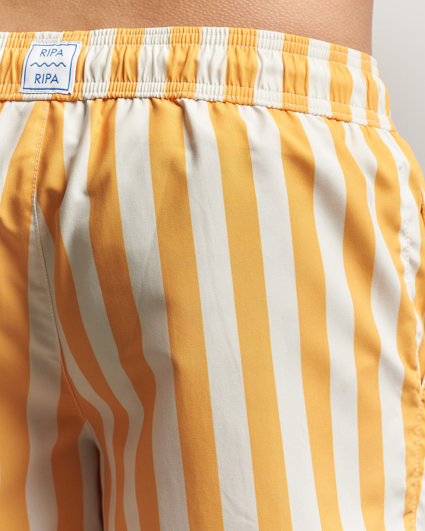 Herr | Badbyxor | Ripa Ripa | Paraggi Striped Swimshorts Yellow