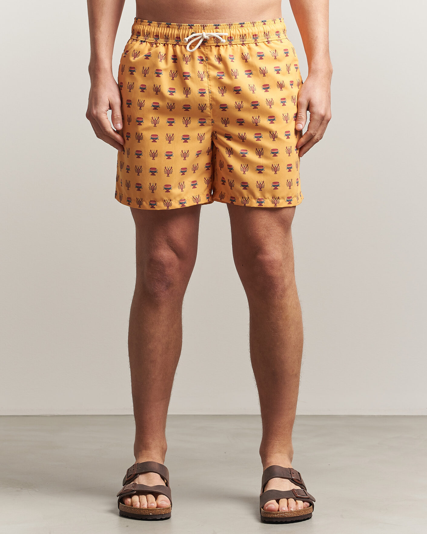Herr | Badbyxor | Ripa Ripa | Printed Swimshorts Yellow