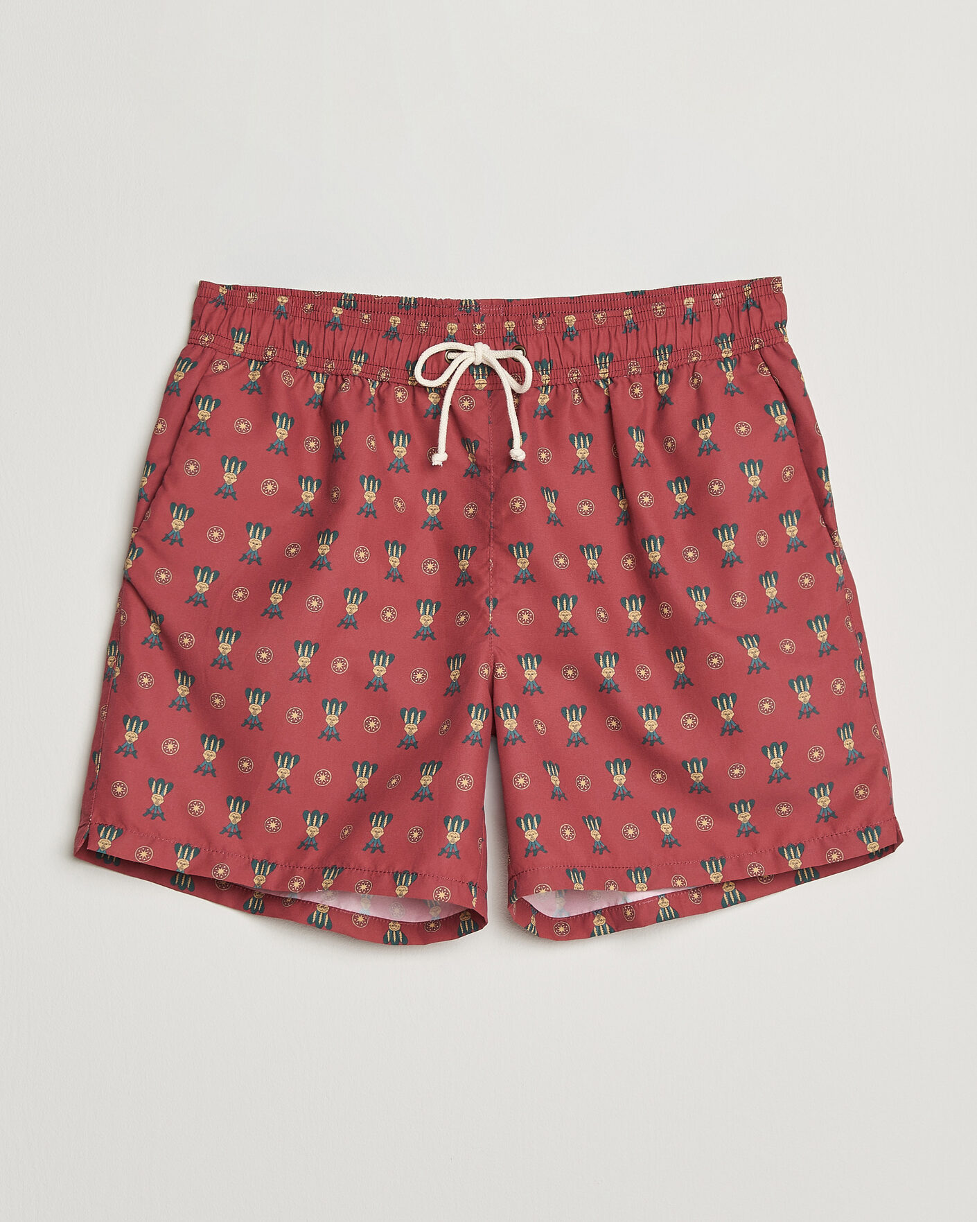 Herr | Badbyxor | Ripa Ripa | Printed Swimshorts Red