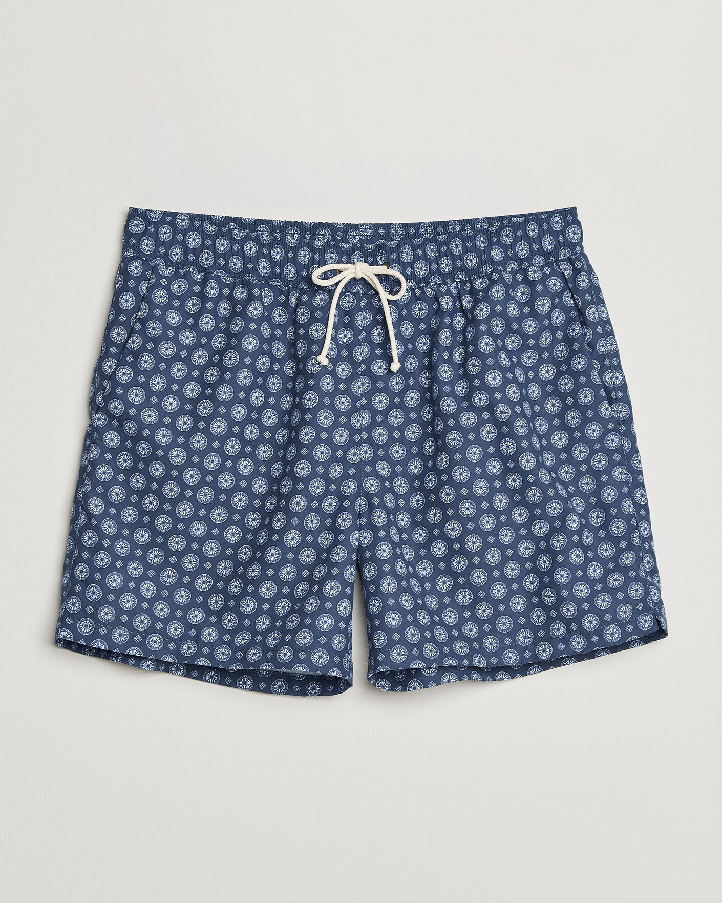Herr | Badbyxor | Ripa Ripa | Printed Swimshorts Dark Blue