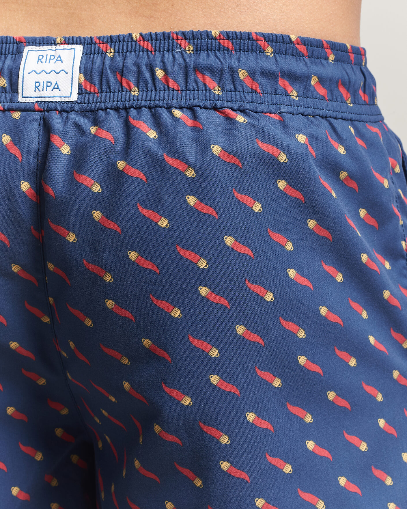 Herr | Badbyxor | Ripa Ripa | Printed Swimshorts Blue