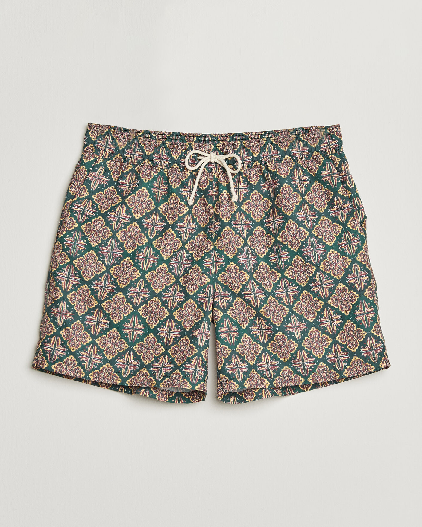 Herr | Badbyxor | Ripa Ripa | Printed Swimshorts Green/Red