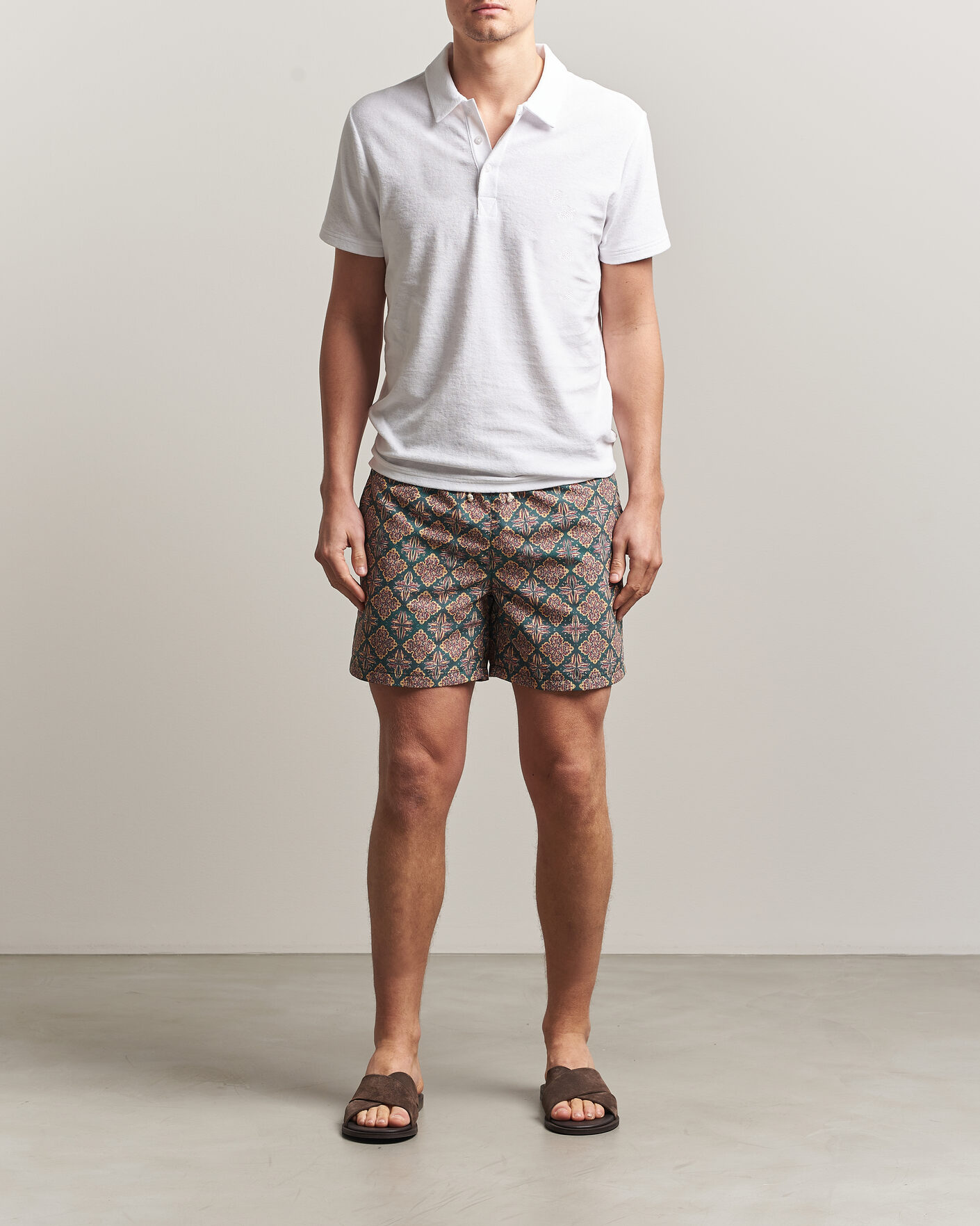 Herr | Ripa Ripa Printed Swimshorts Green/Red | Ripa Ripa | Printed Swimshorts Green/Red