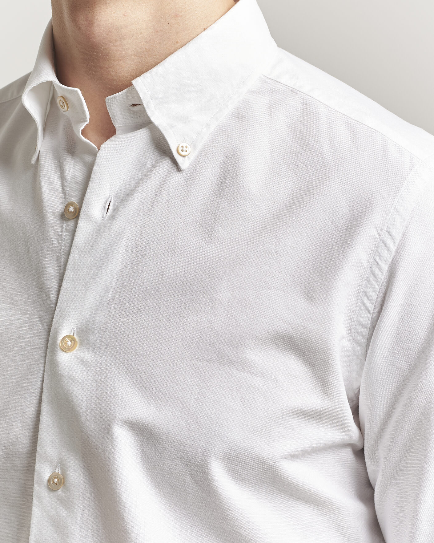 Herr | Skjortor | Grigio | Oxford Button Down Shirt White