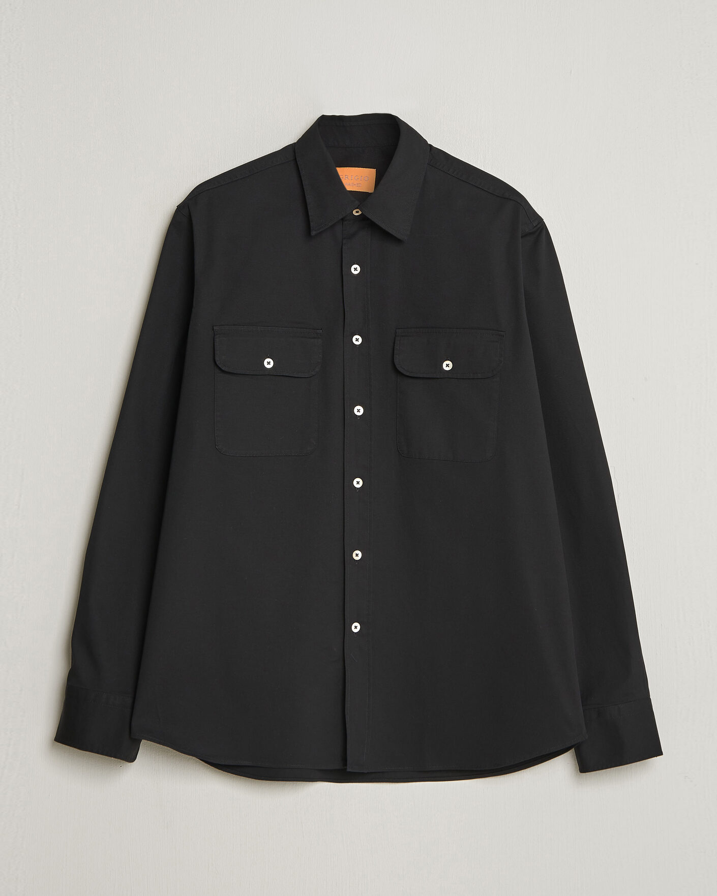 Herr | Skjortor | Grigio | Illinois Cotton Overshirt Black