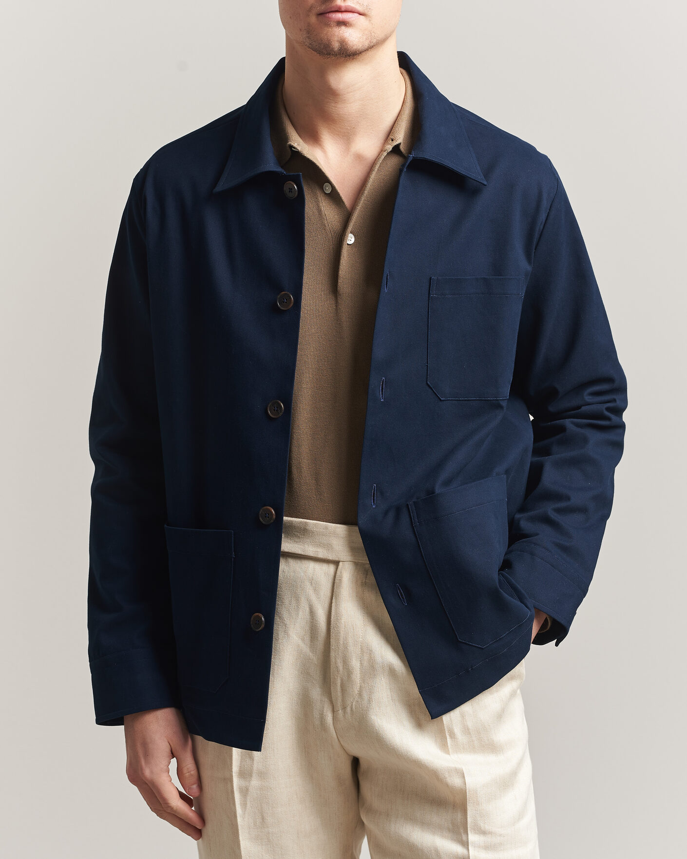 Herr | Jackor | Grigio | Cotton Chore Jacket Navy