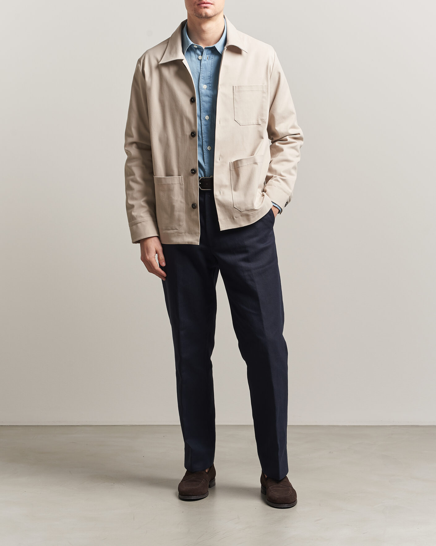 Herr | Jackor | Grigio | Cotton Chore Jacket Beige
