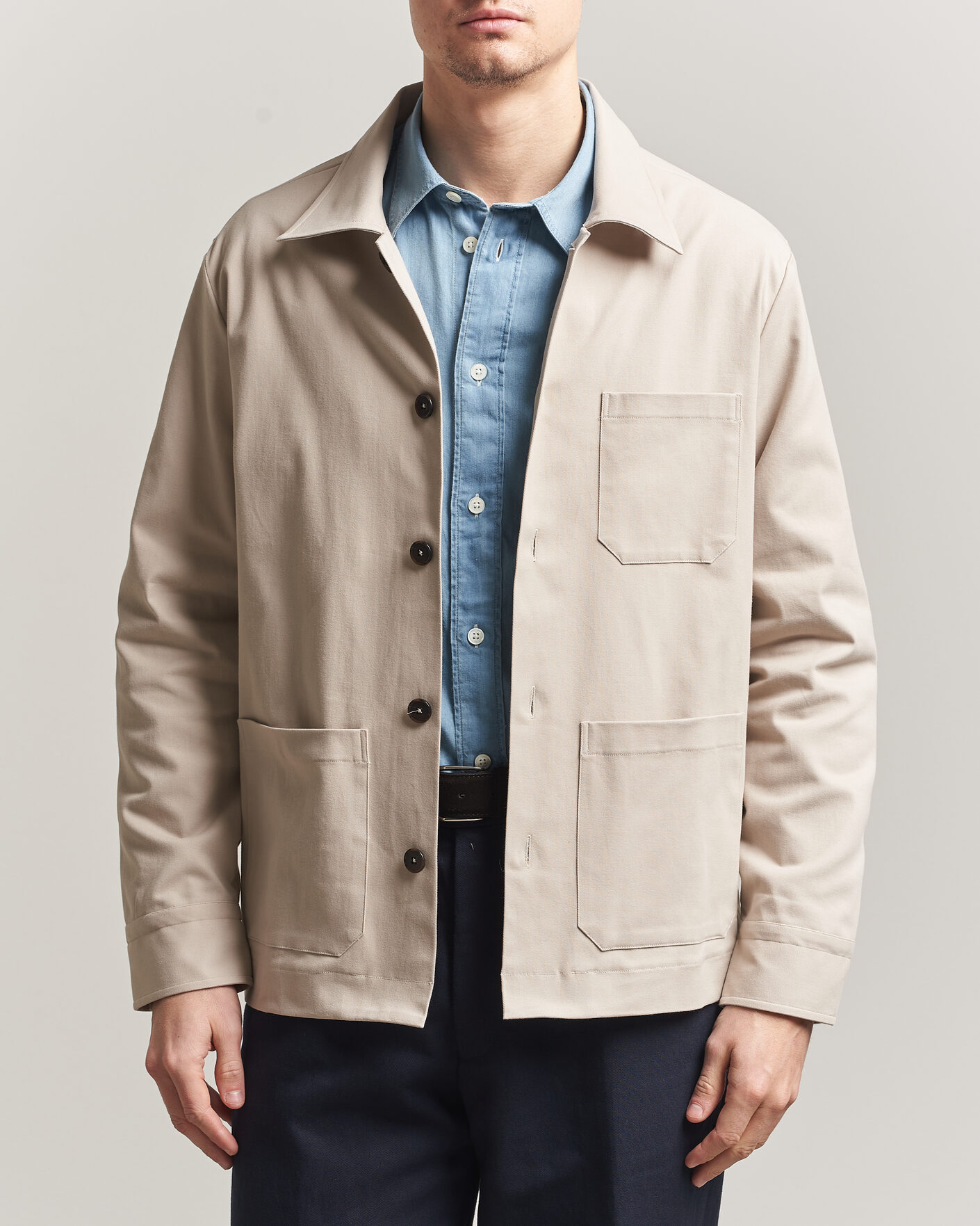 Herr | Jackor | Grigio | Cotton Chore Jacket Beige