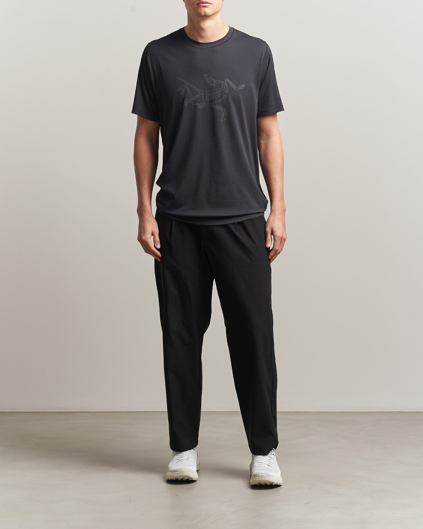 Herr | T-Shirts | Arc'teryx | Cormac Bird Logo Crew Neck T-Shirt Black
