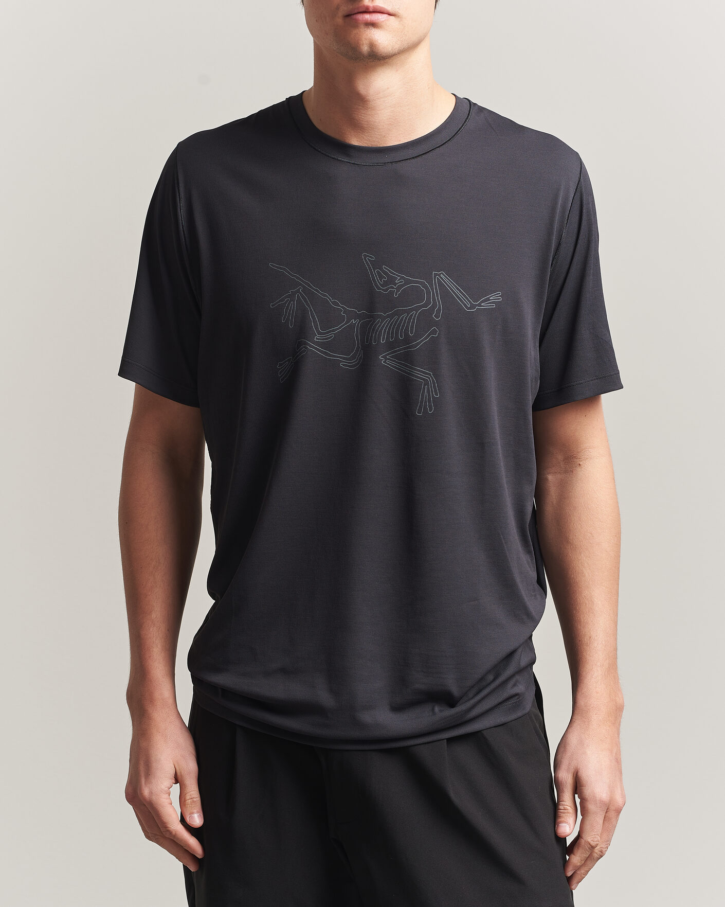 Herr | T-Shirts | Arc'teryx | Cormac Bird Logo Crew Neck T-Shirt Black