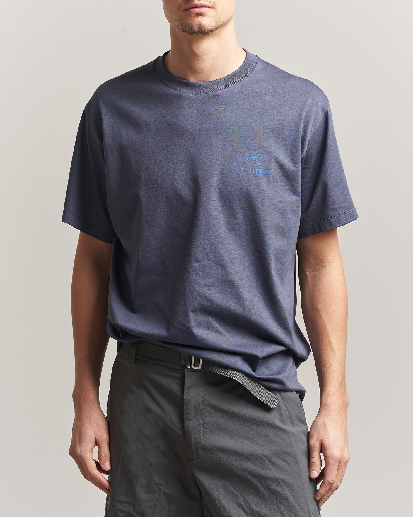 Herr | T-Shirts | Arc'teryx | Kragg Cotton Bird Word T-Shirt Dark Stratus